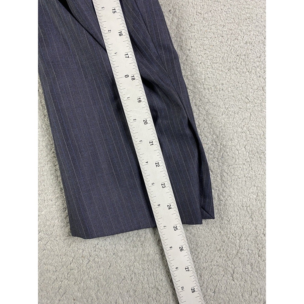 Brooks Brothers Jacket 46 L Navy SaxXon Wool Striped Madison 1818 Sport Coat - Picture 7 of 16